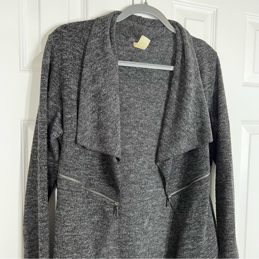 Ariella Charcoal Knit Cardigan